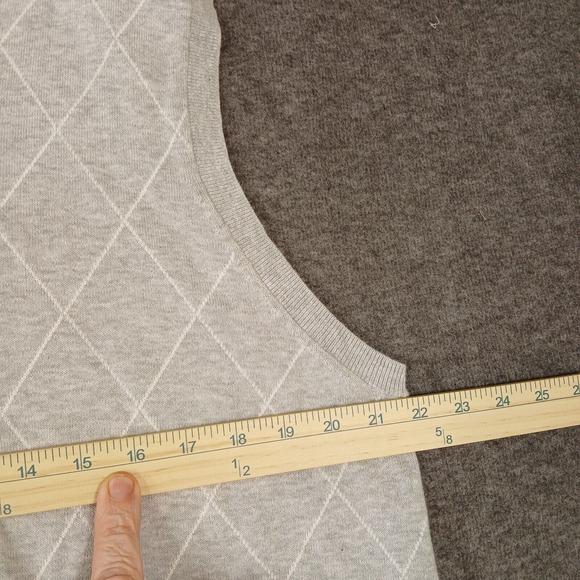 Claiborne by John Bartlett Men's Size Large Gray Geometric Golf Outdoor‎ Vest - Picture 3 of 7